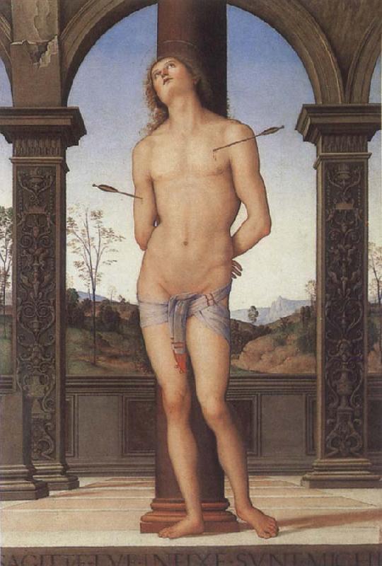 Pietro Perugino St Sebastian oil painting image